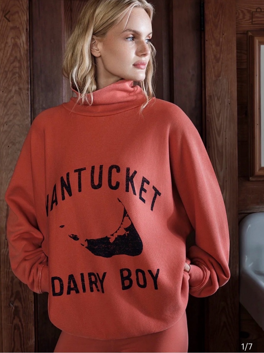 NWT Dairy Boy Nantucket Roll neck Sweatshirt XL/XXL